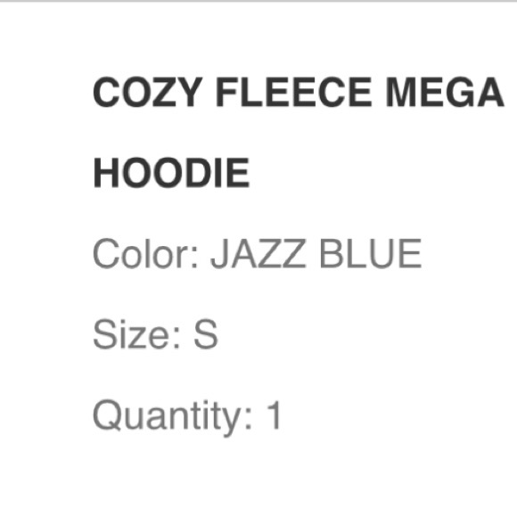 Aritzia - COZY FLEECE MEGA RAGLAN™ HOODIE
Color: JAZZ BLUE - Picture 2 of 4